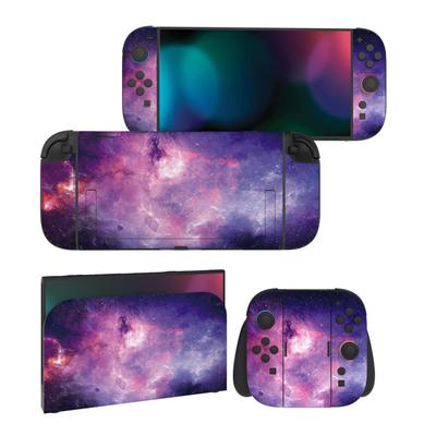 PlayVital Набор консоли Nintendo Switch 2 и защитных наклеек с настраиваемыми виниловыми наклейками для док-станции (2025) Joy-Con (2 набора) Наклейки, и [Туманность