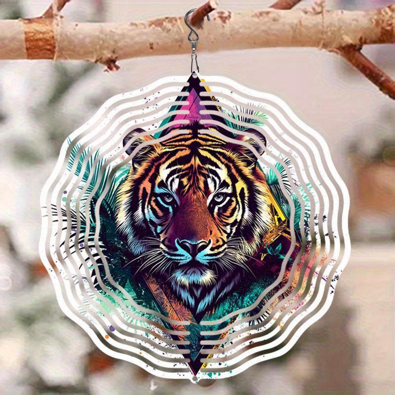 10-дюймовый подвесной ветряной спиннер с крючком на 360 градусов для декора балкона и сада, весенне-летнее уличное украшение