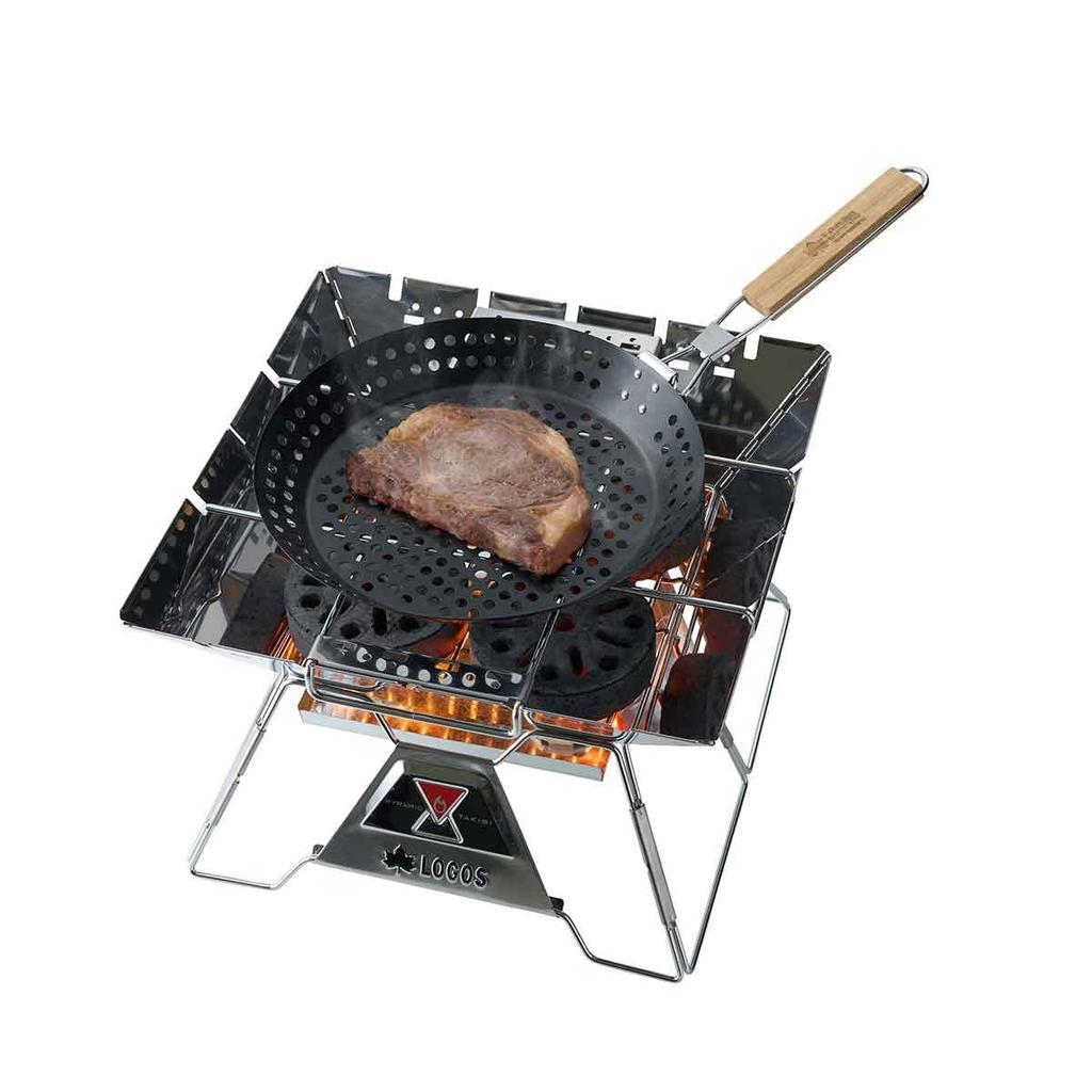 LOGOS MAKIBI Grill PAN 81210200 Black Diameter X Height (approx.) 30.5 3.5cm