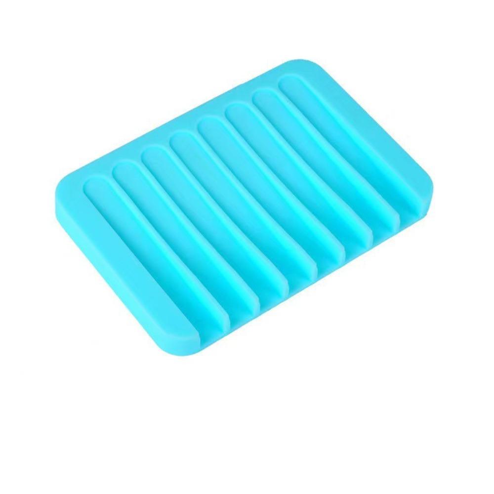 Silicone Soap Holder Portable Sponge Tray Useful Soap Box  Bathroom