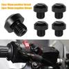 4pcs Motorcycle Mirror Hole Plug Screw Bolts Universal Fit for the M10 X 1.25 Mirror Hole Left Right Hand Thread Mirror Hole Cap