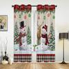 Рождественские оконные шторы, декор для дома, спальни, кухни, гостиной, рождественские украшения, рождественские подарки, Navidad Natal, Новый год 2023