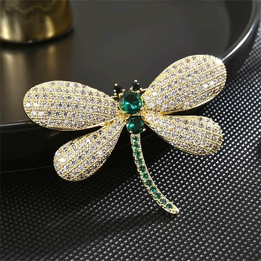 Adorable Dragonfly Brooch Pin Insect Hairpin Autumn and Winter Sweater Jacket Accessory