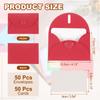 50Set Mini Heart Clasp Envelopes with Blank Note Cards for Gift Wedding Invitation Graduation Holiday Thanksgiving Day Christmas