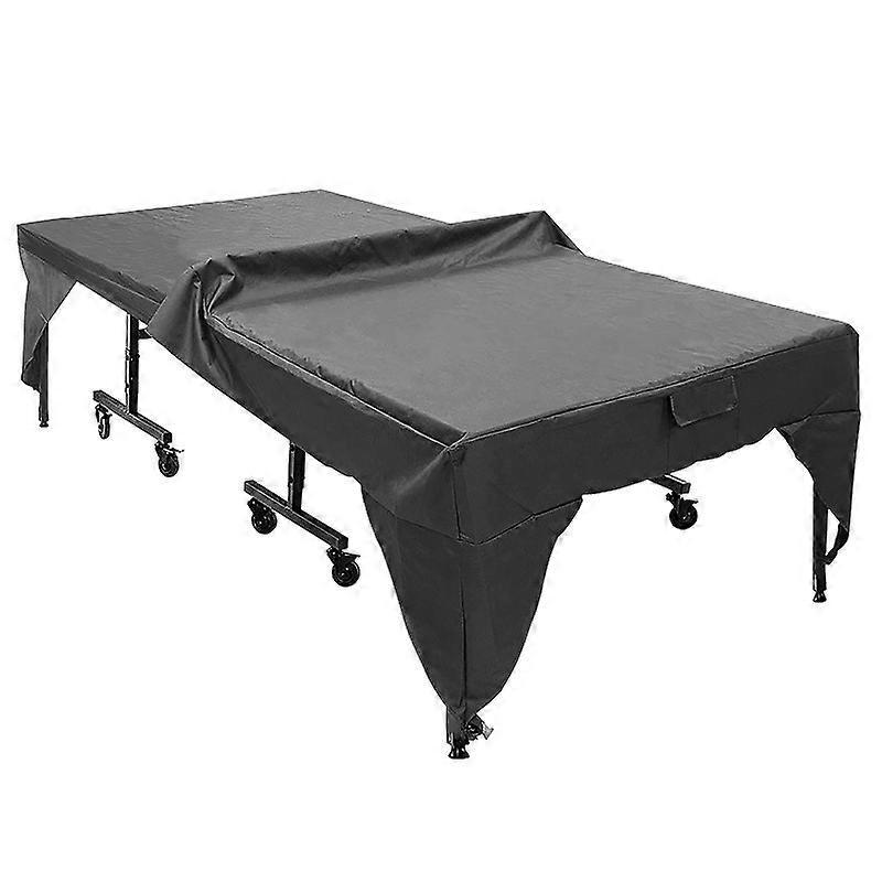 Black Gray Outdoor Ping Pong Table Dust Cover, Practical, Waterproof, Easy to Clean - Wear-Resistant