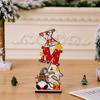 Wood Mini Office Alphabet Handicrafts Home Jigsaw Ornaments Kit Children Toys Desktop Ornaments Christmas Decoration