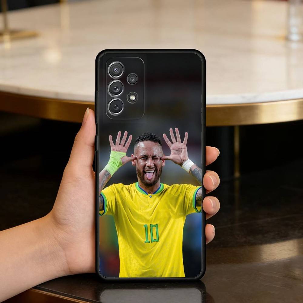 Чехол для телефона Football For N-NeYmAR-R 10 для Samsung Galaxy A73,A72,A71,A70,A53,A52,A51, Мягкий силиконовый черный чехол