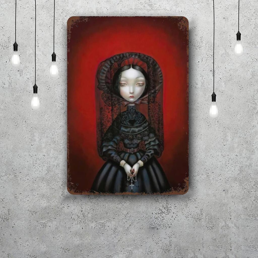 madame butterfly Decor Vintage Metal Signs Tin Signs Captain Poster Decor for Bar Pub Club Man Cave Wall Decoration