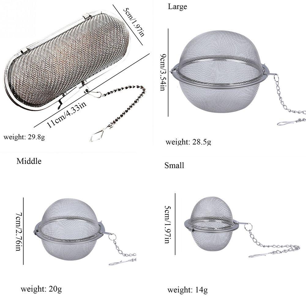 Kitchen Gadgets Stainless Steel Mesh Tea Strainer Seasoning Colanders Infuser Ball Spice Filter