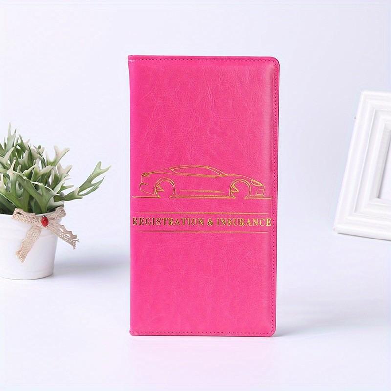 Держатель для свидетельства о регистрации автомобиля и страхового полиса, органайзер для документов на транспортное средство в отделение для перчаток, роскошные дорожные аксессуары