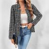Autumn Fashion Short Ladies Cardigan, Ladies Temperament Style Office Small Suit Jacket Women