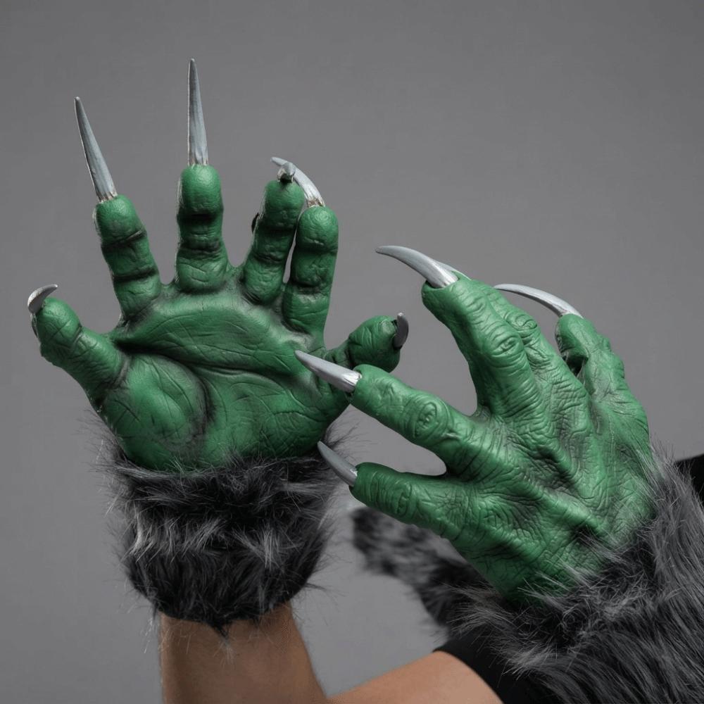 Creepy Beast Claws Realistic Cosplay Mittens Party Props Halloween Gloves Masquerade