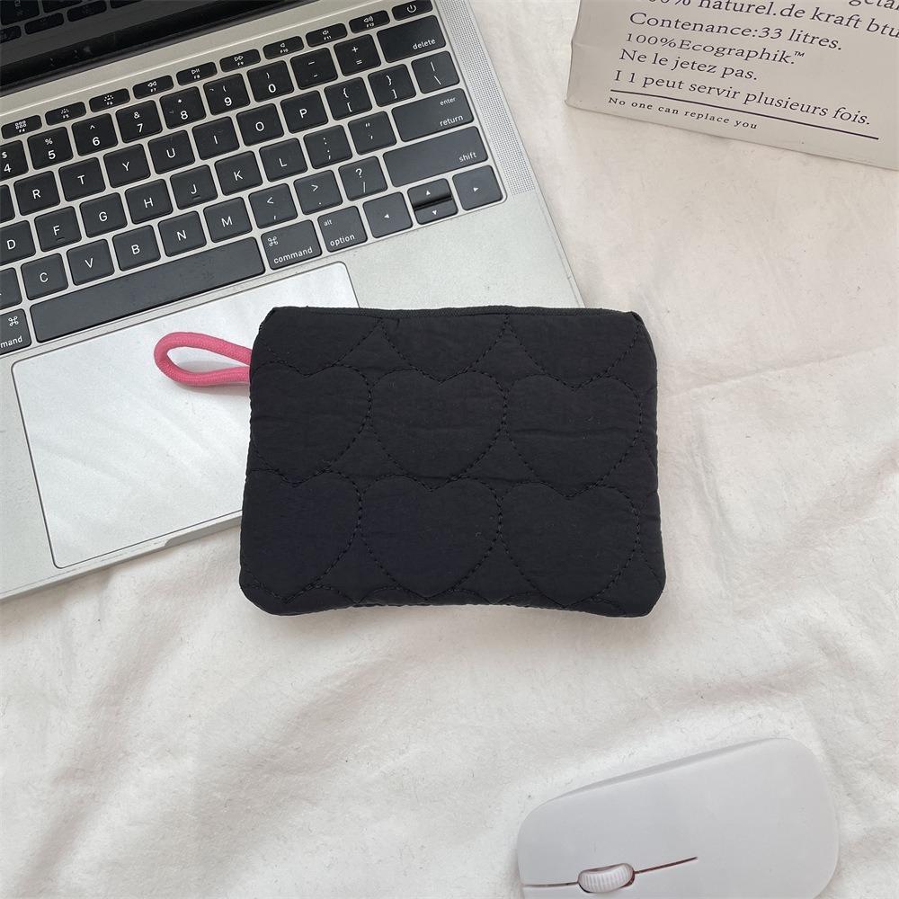 Candy Color Mini Clutch Bags Quilted Female Handbags Portable Storage Bag