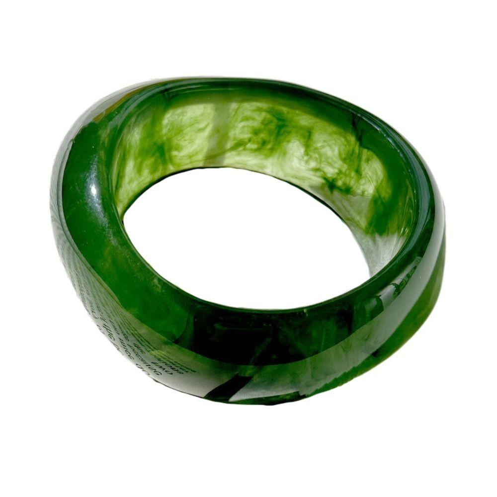 Геометрические браслеты из смолы, нестандартные ретро-кольца на руку, уникальные массивные браслеты для женщин