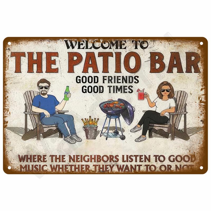 Vintage Tin Sign Home Decor Items Wall Decor Art Wall Mural Room Decoration Items Decor Men Retro Metal Sign Plate Bar Posters