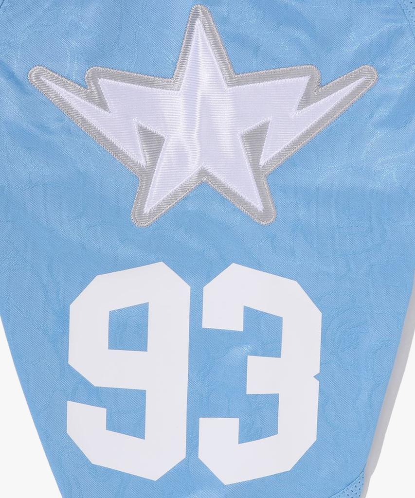 Bape Line Camo Multi-Logo Crop Fit Football Jersey (M) Sax