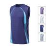 Fitness Sleeveless Vest Men's Summer Ice Silk Mesh Shoulder Large Size Quick Drying Basketball Training T-shirt