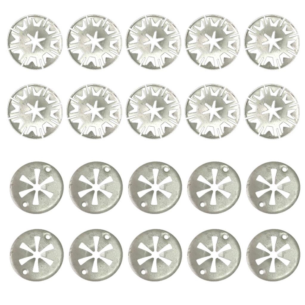 Зажимы для теплозащитного экрана Зажимы для теплозащитного экрана выхлопной системы Металлические стопорные звездообразные шайбы Крепления для теплозащитного экрана днища 30 мм