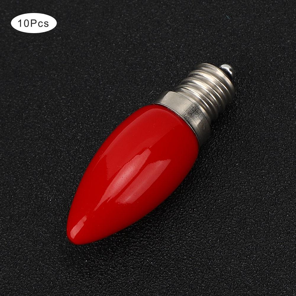 10Pcs Mini E12 LED Light Bulb 1.5W AC 230V for Home Cabinet Hotel Lighting