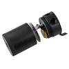 3-Port Oil Reservoir Catch Can Tank with Drain Valve & Breather Filter Universal