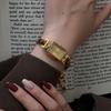 BS Bee Sister Vintage Hand Watch Woman Gold Elegant Tortoiseshell Amber Bracelet Quartz Wrist Watches for Lady Luxury Niche