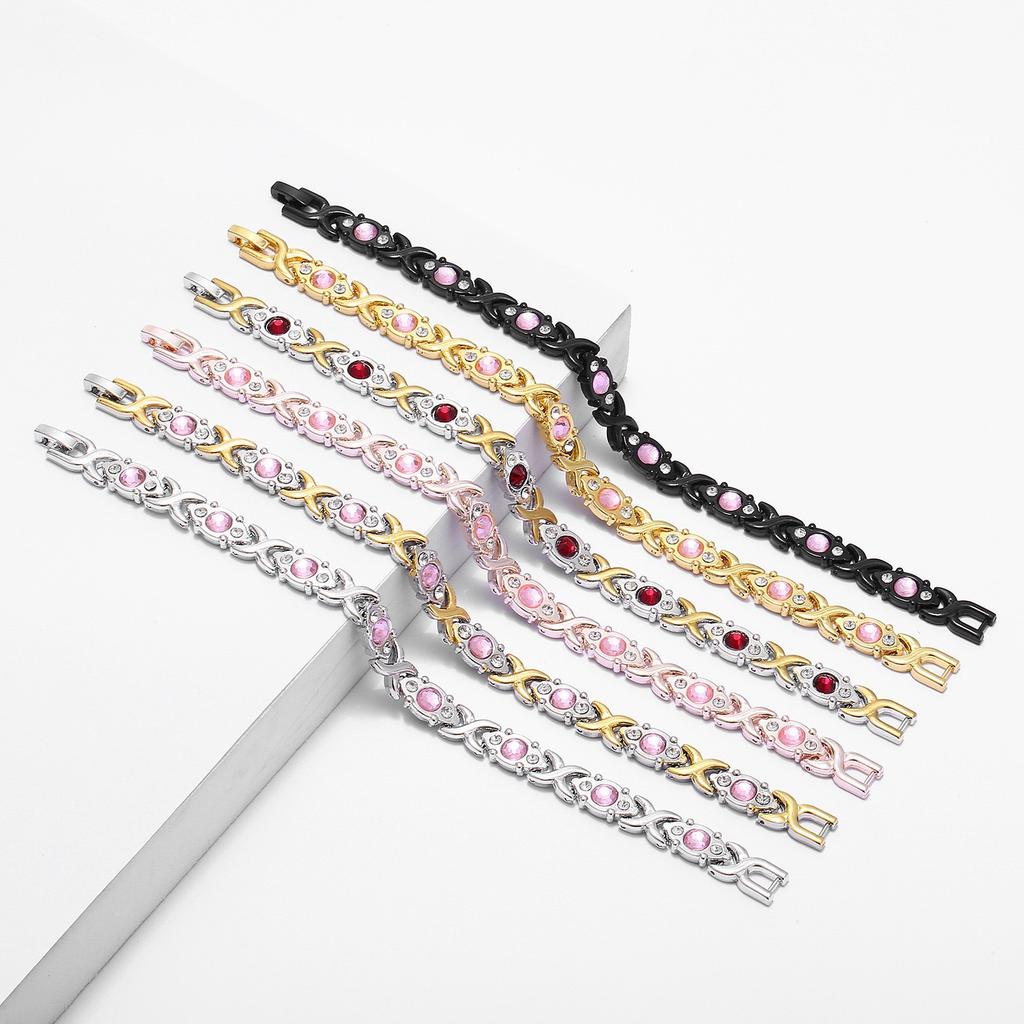 Adjustable Length Magnetic Bracelet for Women Fashion Magnet Energy Hologram Anklets For Arthritis Crystal Bracelet Jewelry Gift