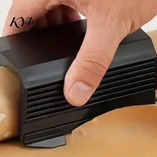 Handbook Material Cutter Portable Wrapping Paper Roll Cutter, Slide Rail Trimmer with Manual Safety Blade, Clean Straight Cut for Crafting And