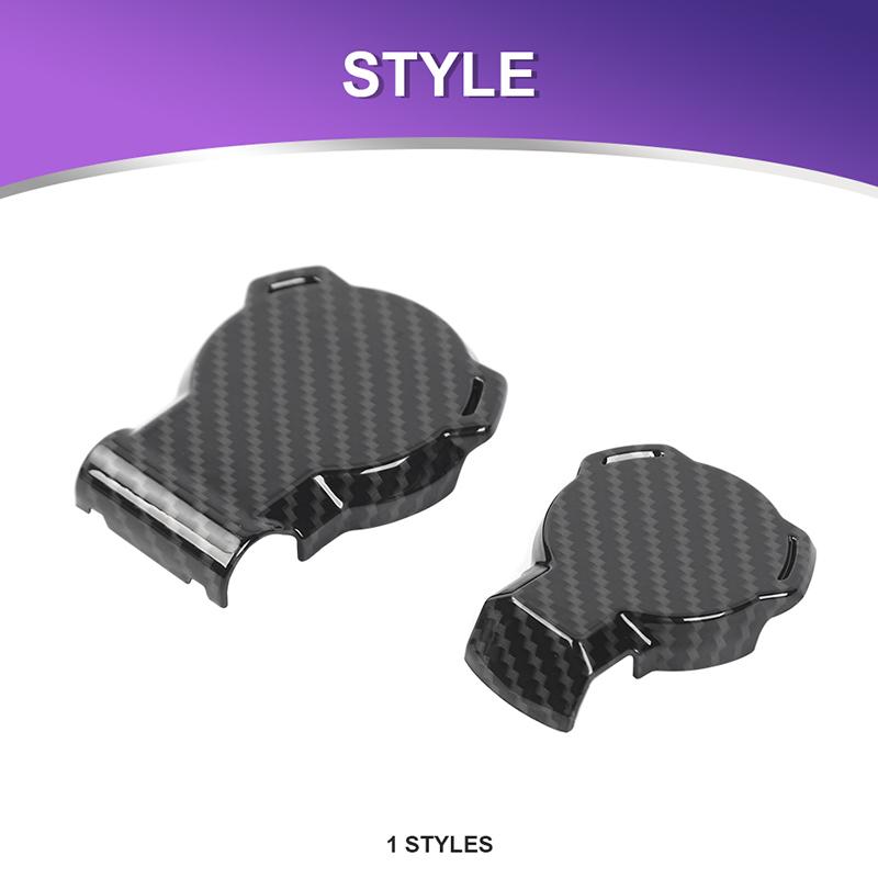 Автомобильная ABS Декоративная крышка выхода прицепа Для Ford F150 2021+ Внешние аксессуары, Черный карбон