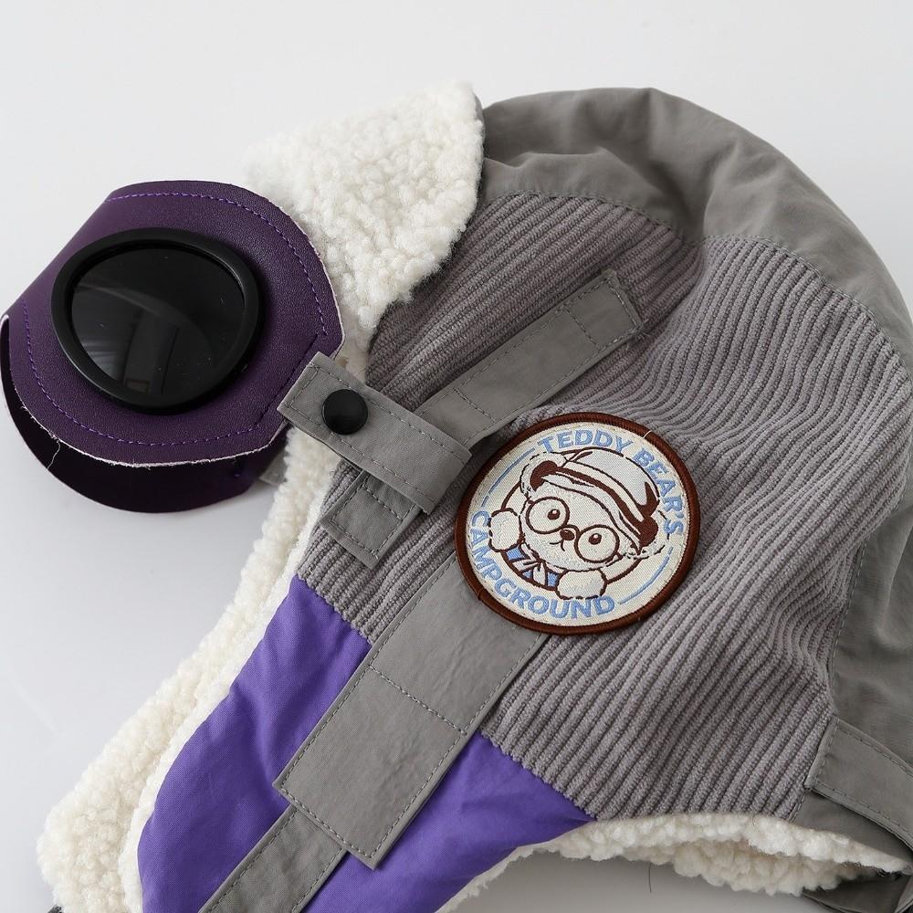 Милая мультяшная детская шапка-пилот, теплая шапка, защищающая от холода, новая шапка с защитой ушей, зимняя