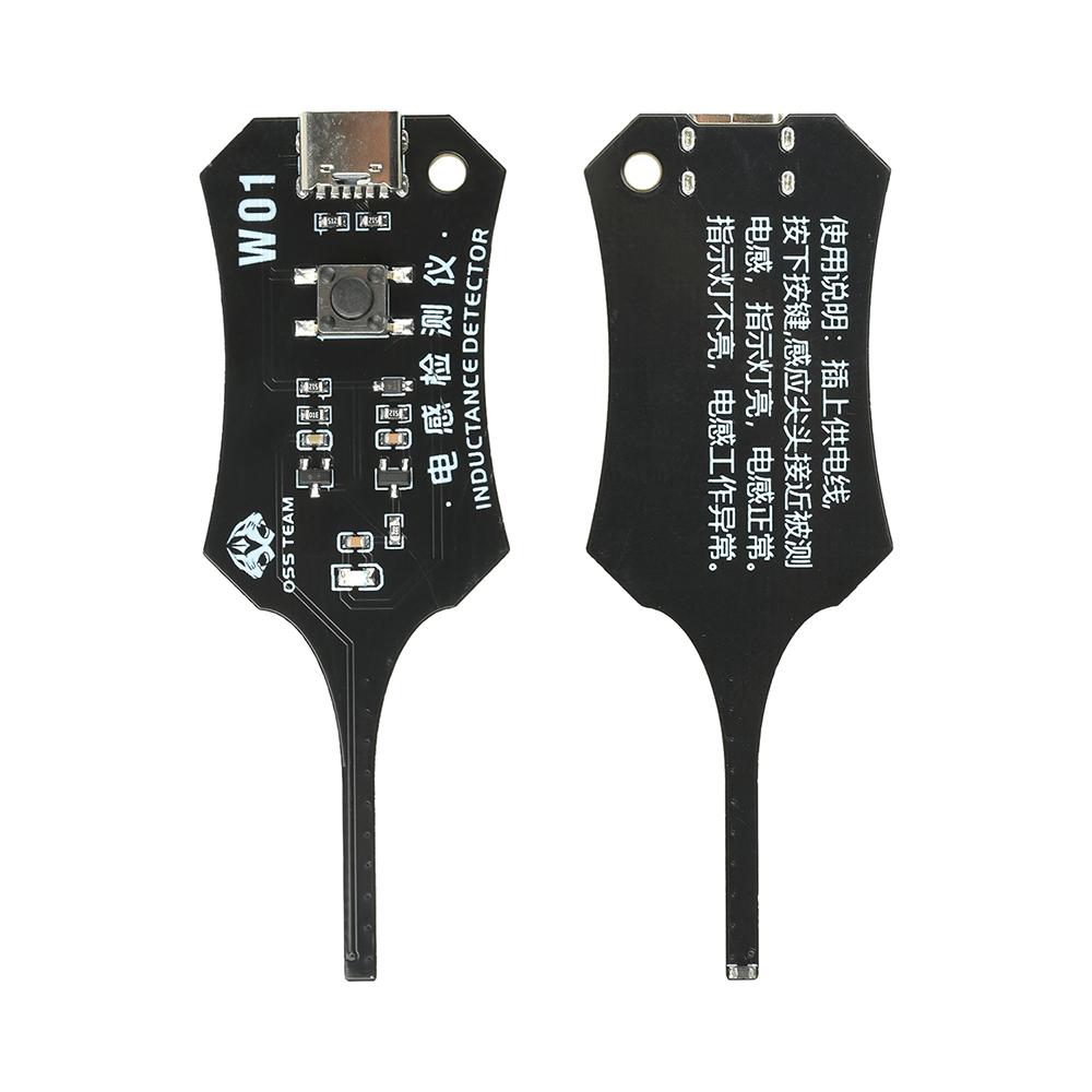 W01 Type C Inductance Tester Mainboard Coil Tester Inductance Detector Electromagnetic Induction Quick Fault Check Repair Tool