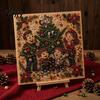 DIY Rhinestone Art Projects Christmas Faux Pearl Kit, Painting 8" x 8", Cartoon Framed Canvas Wall Crafts Snowman Animal Diamond Craft Kit for Adults,