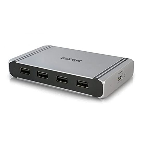 CalDigit Thunderbolt 4 Element Hub Universal 4x Thunderbolt 4x USB Gen2 один дисплей до 8K или два 4K 60 Гц 60 Вт зарядка с кабелем - многопортовый