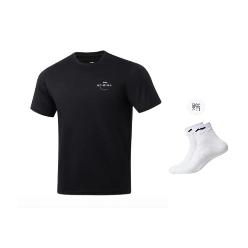 Мужская футболка Li Ning Fitness Series Черная ATST093-1