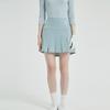 I Parka Vertical Pouch Pleated Skirt (Sky Blue)