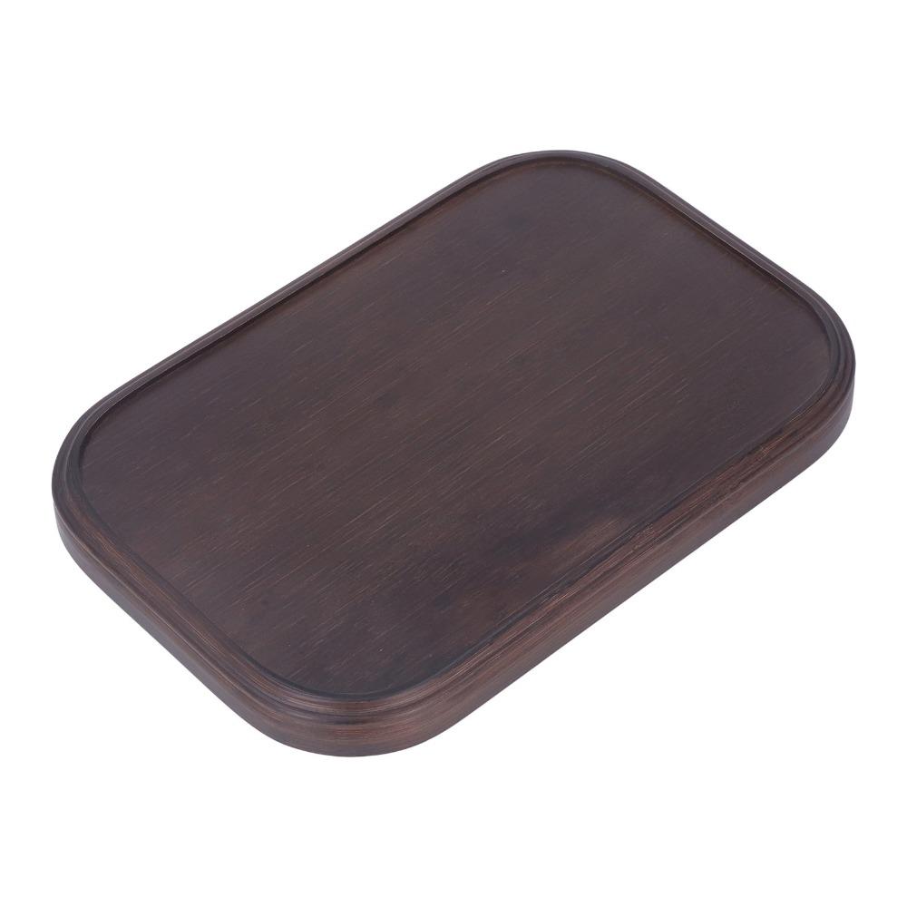 Rectangle Shape Bamboo Serving Tray 13.4 X 9.1 X 1in Fruit Tray Multi Purpose Centerpiece For Home