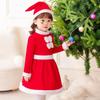 Long Sleeve Children's Christmas Clothes Fleece Kids Cosplay Clothes  Winter