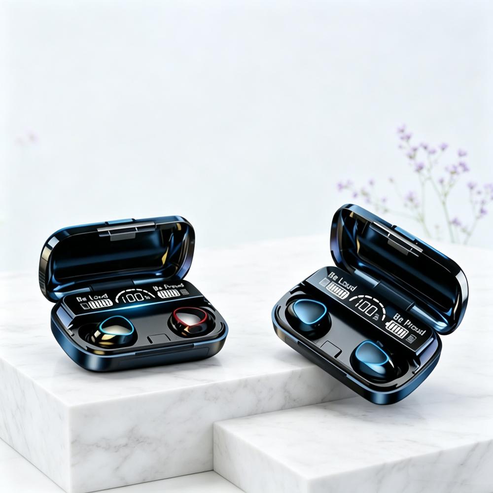Bluetooth headset TWS hands-free LED Dispay headset Bluetooth HiFi stereo music wireless earplug game headset