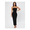 Maxi Jersey Slit Gathering Effect Women's Evening Dress Wedding Graduation Special Occasion Dress