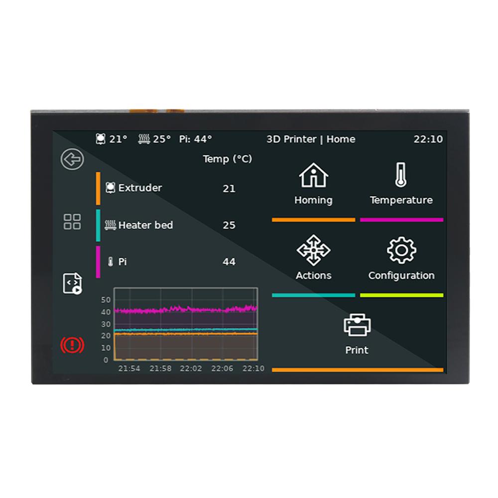 5-дюймовый сенсорный монитор, совместимый с платой Raspberry Pi, 800x480 DSI IPS LCD Display, 5 точек