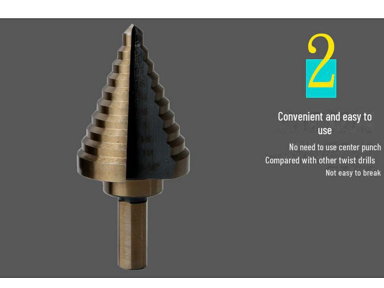 Набор из 5 британских ступенчатых сверл Pagoda Twist Drill Bit