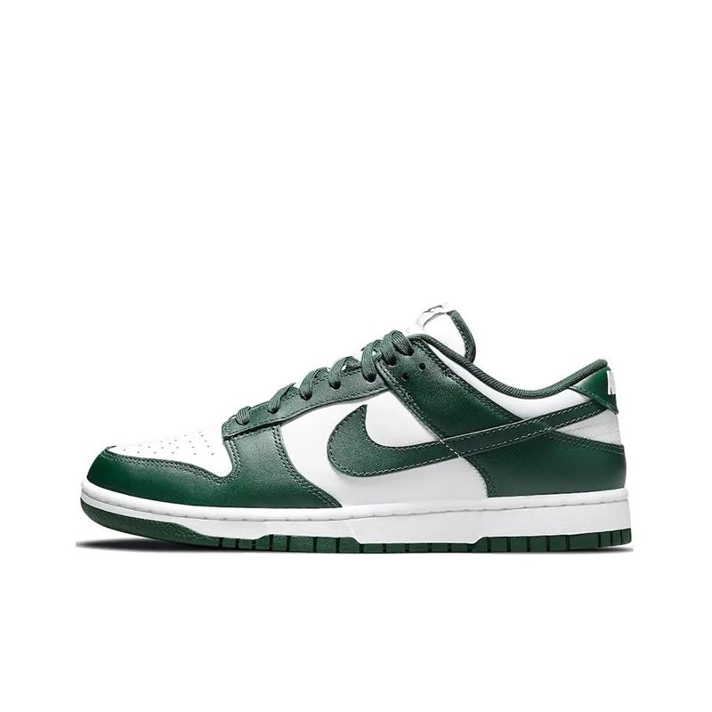 Nike Кроссовки унисекс Dunk Low Michigan State Green White Team-Green DD1391-101