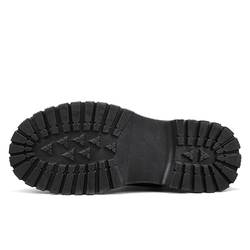 Мужские высокие кожаные ботинки на молнии Ботильоны для активного отдыха Мягкая обувь