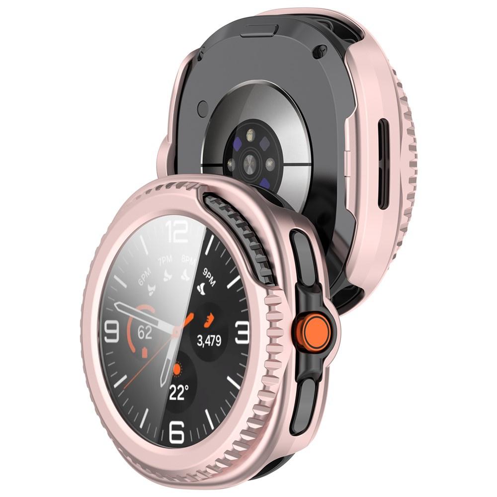 2in1 Case + Tempered Glass for Samsung Galaxy Watch 8 Classic 46mm, Pink