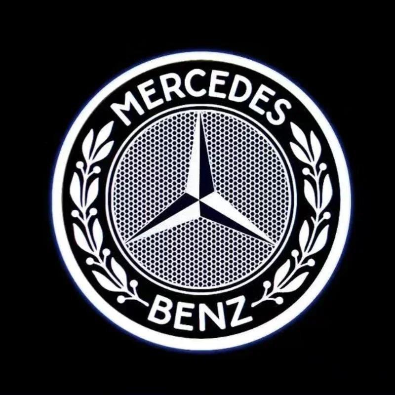 2-4 шт. Дверь автомобиля HD Светодиодный лазерный проектор Приветственная лампа Подходит для Mercedes-Benz AMG CLA C17 CLS C218 W218 W219 E-класса 207 C207.