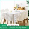 Nordic Creative Style PEVA Grid Tablecloth - Waterproof, Heat-Resistant, Washable Decor