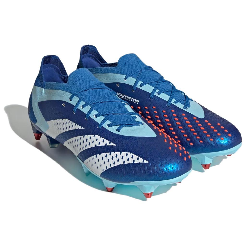 Adidas Predator Accuracy.1 Soft Comfortable Non-Slip Lightweight Soccer Shoes Unisex Soccer Shoes Blue White IF2291