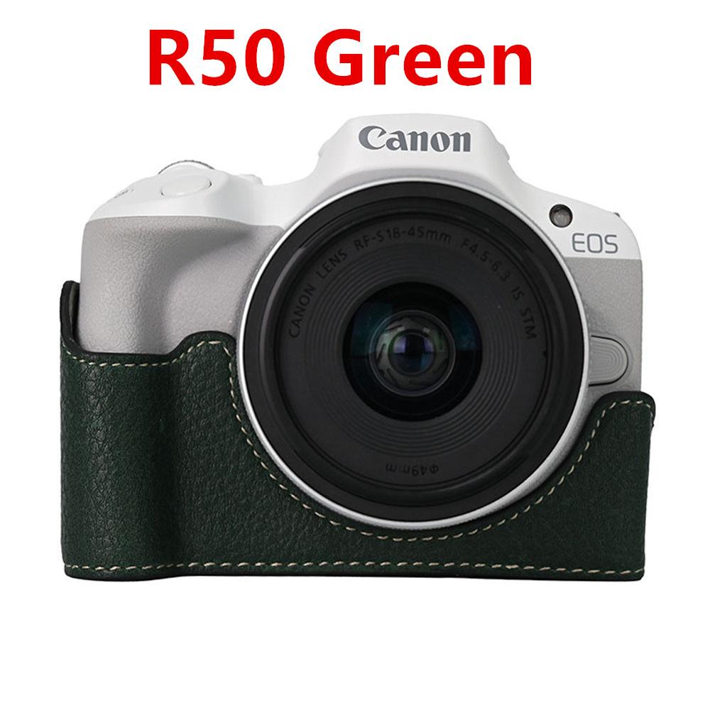 Получехол для камеры для Canon EOS R50V R50 R10 200D 200DII PowerShot V1 SX70HS Нижняя крышка с отверстием для батареи из ПУ кожи
