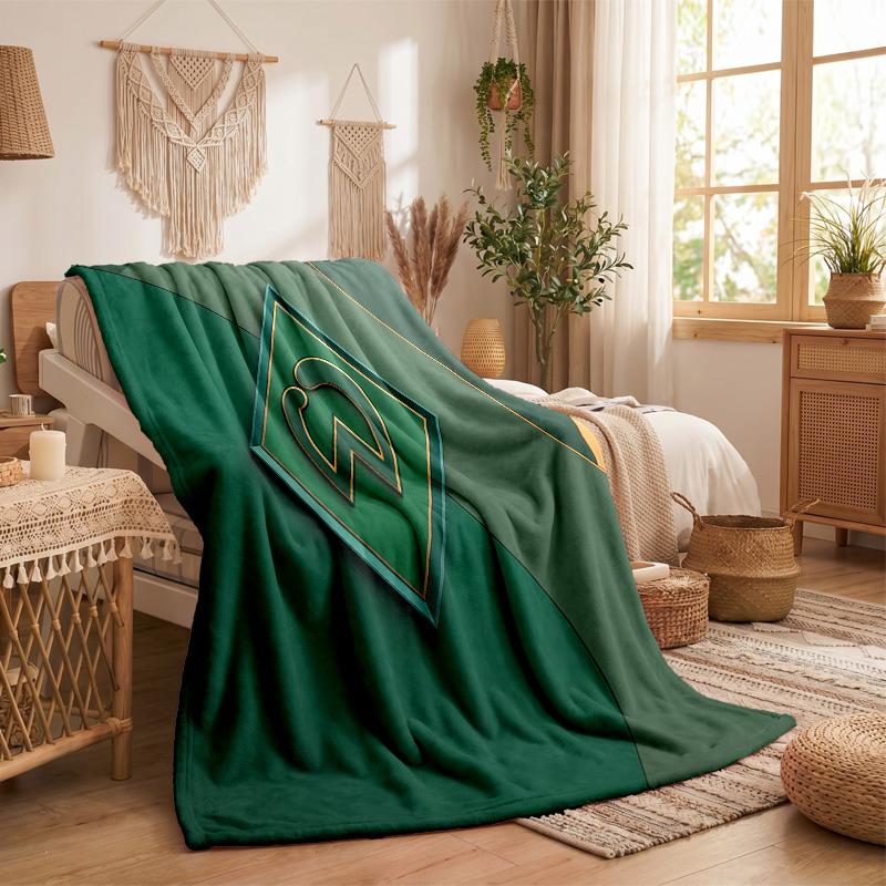 Werder Bremen Football Print Flannel Blanket Soft Warm Sofa Bed Throw Blanket For Home Office Bedroom