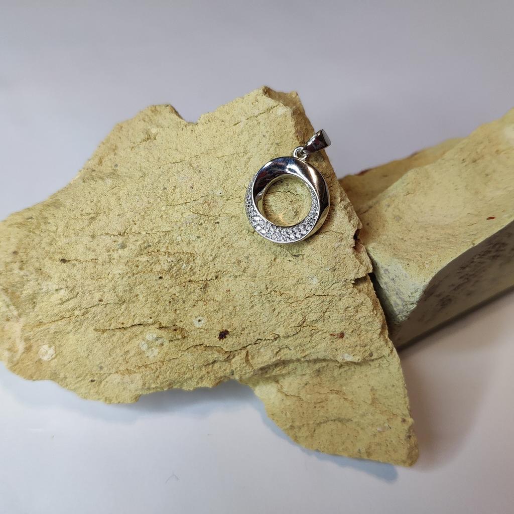 Серебряная подвеска с фианитами (2129813)