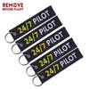 Remove Before Flight 3pcs/lot 24/7 Pilot Keychain Jewelry Aviation Lovers Gifts Keyrings